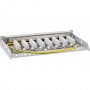 Panneau de patch Inline® Cat.6A 0,5U 8 port, pour table / mur / rail, avec protection contre la poussière, gris