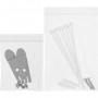 Panneau de patch Inline® Cat.6A 0,5U 8 port, pour table / mur / rail, avec protection contre la poussière, gris