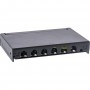 Panneau de patch Inline® Cat.6A 0,5U 6 ports, pour table / mur / rail, avec protection contre la poussière, noir
