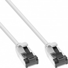 Câble de patch Inline® Slim, U / FTP, Cat.8.1, TPE sans halogène, blanc 5m