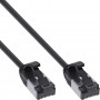 Câble de patch Inline® Slim, U / FTP, Cat.8.1, TPE sans halogène, noir 2M