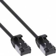 Câble de patch Inline® Slim, U / FTP, Cat.8.1, TPE sans halogène, noir 2M