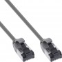 Câble de patch Inline® Slim, U / FTP, Cat.8.1, TPE sans halogène, gris 1M