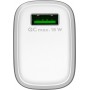 Chargeur Rapide USB QC 3.0 (18 W) Blanc blanc