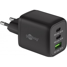 Chargeur Rapide Multiport USB-C™ PD Nano (65 W), noir noir