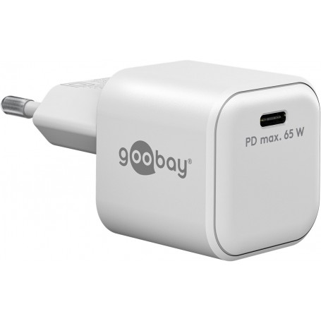 Chargeur Rapide USB-C™ PD Nano (65 W), blanc blanc