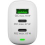 Chargeur Rapide Multiport USB-C™ PD (65 W) 3 Ports, blanc blanc