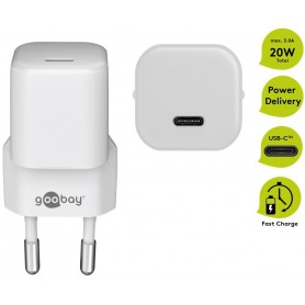 Chargeur Rapide USB-C™ PD Nano (20 W) blanc blanc