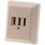 ZE Kommunikationstechnik Prise murale 3 x 6 standard TAE-NFN (Import Allemagne)
