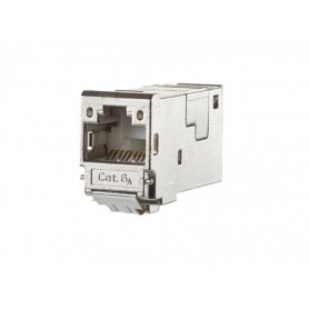 Coupleur RJ45 Prise femelle CAT6a Droit Ports - 2 Bronze étain, Metz Connect