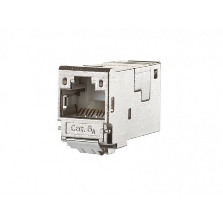 Coupleur RJ45 Prise femelle CAT6a Droit Ports - 2 Bronze étain, Metz Connect