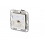 Module E-DAT 1 port montage encastré cat.6A blanc pur