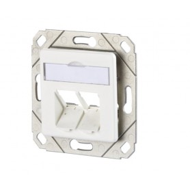 Boîtier de jonction de module UPk, 2 ports, non équipé, blanc pur