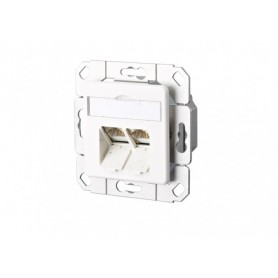 Prise de connexion de données blanc pur 2xRJ45 E-DAT C6 8/8(8)UPk 1307381102-I