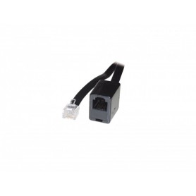 Herweck Câble d'extension Rallonge Fiche 6p4 C/Fiche 6p4 C/4 A Noir 6.00 m