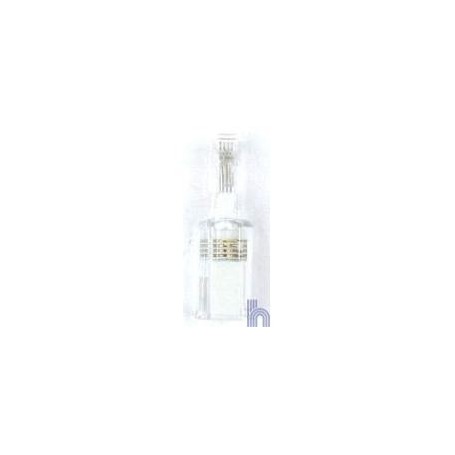 , Twist-Stop, schmale Form, Blanc-Transparent
