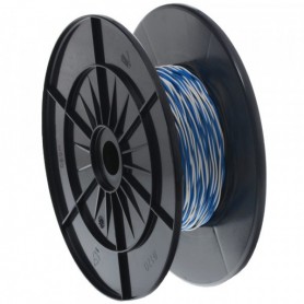Fixage de commutation YV 2x0.6 / 1,1 blanc / bleu, 100 m