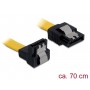 Dellock Kabel Sata 6 Go / s incliné 70 cm jaune en bas