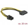 Dellock Kabel Power Sata 15 broches 6 broches PCI Express