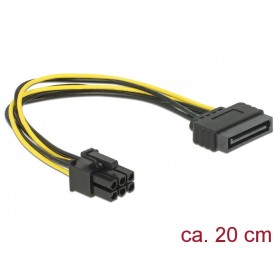 Dellock Kabel Power Sata 15 broches 6 broches PCI Express