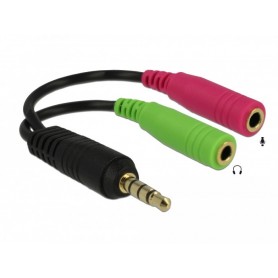 Adaptateur jack 3.5 mm mâle vers jack 3.5 mm femelles micro et audio