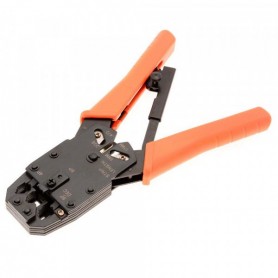Helos Crimpciang pour RJ12 / RJ45- ou 4P / 6P / 6PDEC / 8P, avec cliquet