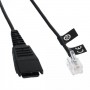 Jabra 8800-01-06 Câble de raccordement QD vers RJ10 Spirale Siemens 2 m (Import Allemagne)