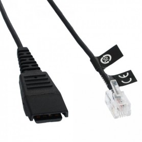 Jabra 8800-01-06 Câble de raccordement QD vers RJ10 Spirale Siemens 2 m (Import Allemagne)