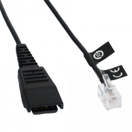 Jabra 8800-01-06 Câble de raccordement QD vers RJ10 Spirale Siemens 2 m (Import Allemagne)