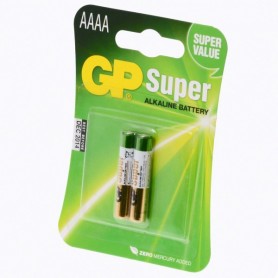 GP Super Alcaline Battery AAAA 1.5V 2 blister