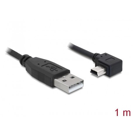 Câble à prise USB 2.0-A prise USB mini-B 5 broches coudée 1,0