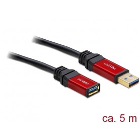 DeLOCK 5.0m USB 3.0 A câble USB USB 3.2 Gen 1 (3.1 Gen 1) 5 m USB A