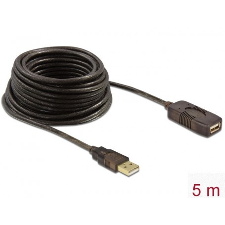 DeLOCK Cable USB 2.0, 5m câble USB Noir