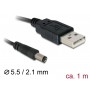 DeLOCK Cable USB Power Noir 1 m USB A