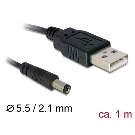 DeLOCK Cable USB Power Noir 1 m USB A