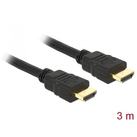 DeLOCK HDMI 1.3 Cable - 3m câble HDMI Noir