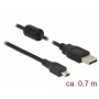 DeLOCK - USB-Kabel - USB Typ A, 4-polig (M) - Mini-USB, Typ B (M) - 70 cm