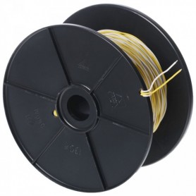 Cutter fil YV 2x0.6 / 1,1 blanc / jaune, 100 m bobine