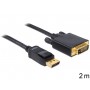 Câble Delock DisplayPort - DVI-D, 2 m (82591)