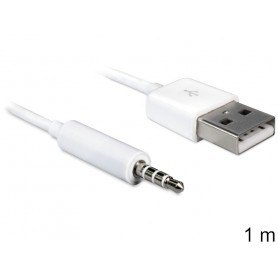 DeLOCK cable USB-A prise mâle à Klinke 3,5 mm prise mâle à 4 Pin IPod Shuffle à m 83182