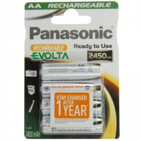 Panasonic Battery P6P AA 2450mAH, NIMH, 4er Blister