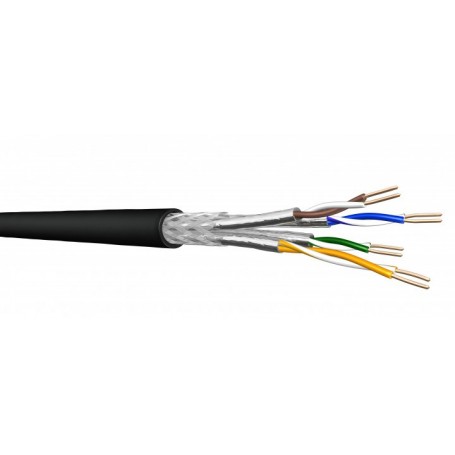  Câble de pose UC900 SS23, Cat 7, S/FTP, PiMF, noir, anneau de 100 m