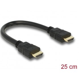 DeLOCK 83352 câble HDMI 0,25 m HDMI Type A (Standard) Noir