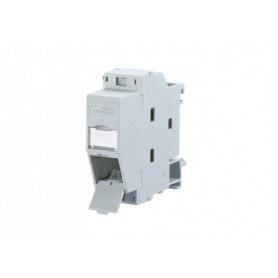 Boîtier de fiche modulaire, montage sur rail DIN, IP20, Gris