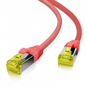 Câble patch CAT 6a 0,25 m Rouge