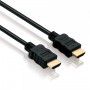  118873 Câble de connexion HDMI A mâle/mâle pour TV haute vitesse Full HD 4K UHD Plaqué or Noir 7,5 m