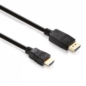 Helos vidéo et Adaptateur câble 5 m DisplayPort HDMI Noir et Adaptateur vidéo