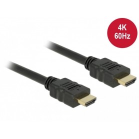 DeLOCK 84714 Câble HDMI-Câble HDMI (HDMI-HDMI mâle-mâle Or Noir)