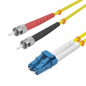  1m OS2 LC/St 1m LC St OS2 Jaune câble de Fibre Optique