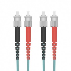  3m OM3 St câble de Fibre Optique Turquoise